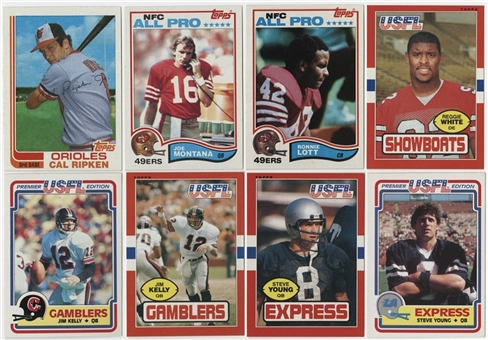 1981-1987 Topps, Donruss and Fleer Baseball and Football Sets Collection (27)